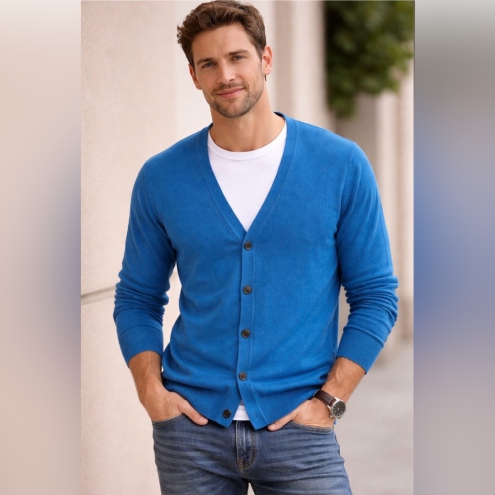 Bundle of Two 100% Cotton Men Cardigans | H&M | Size XL